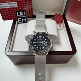 Omega Seamaster 'Diver 300M' Black / Mesh Bracelet