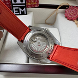 Omega Seamaster Planet Ocean 'Co-Axial Master Chronometer' – Blue/Red | Textile Strap