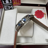 Omega Speedmaster Co-Axial Chronograph Gray/Orange – 42 mm Brown Leather Strap