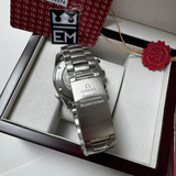 Omega Seamaster Planet Ocean Chronograph – Black & Orange | Stainless Steel Bracelet